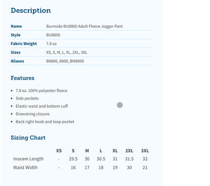 PowerUp Dance Center Value Joggers